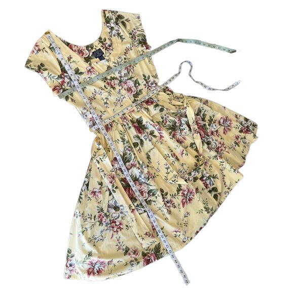 80s vintage Jennifer Moore floral swing dress - Picture 7 of 7